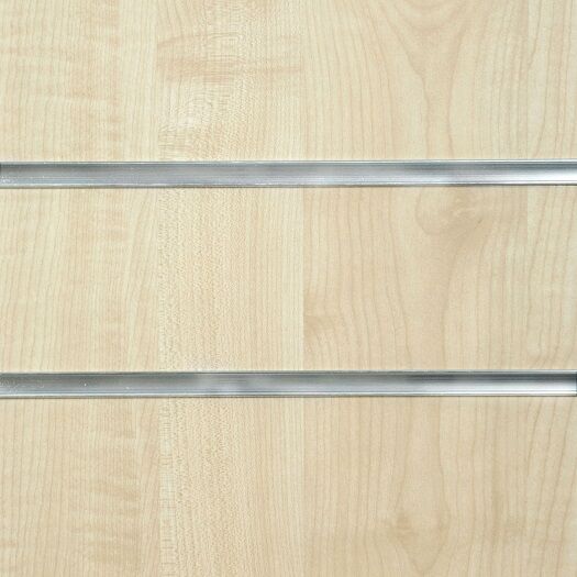 Maple Slatwall Panel - MDF Melamine - 1200mm x 1200mm - Aluminium Inserts