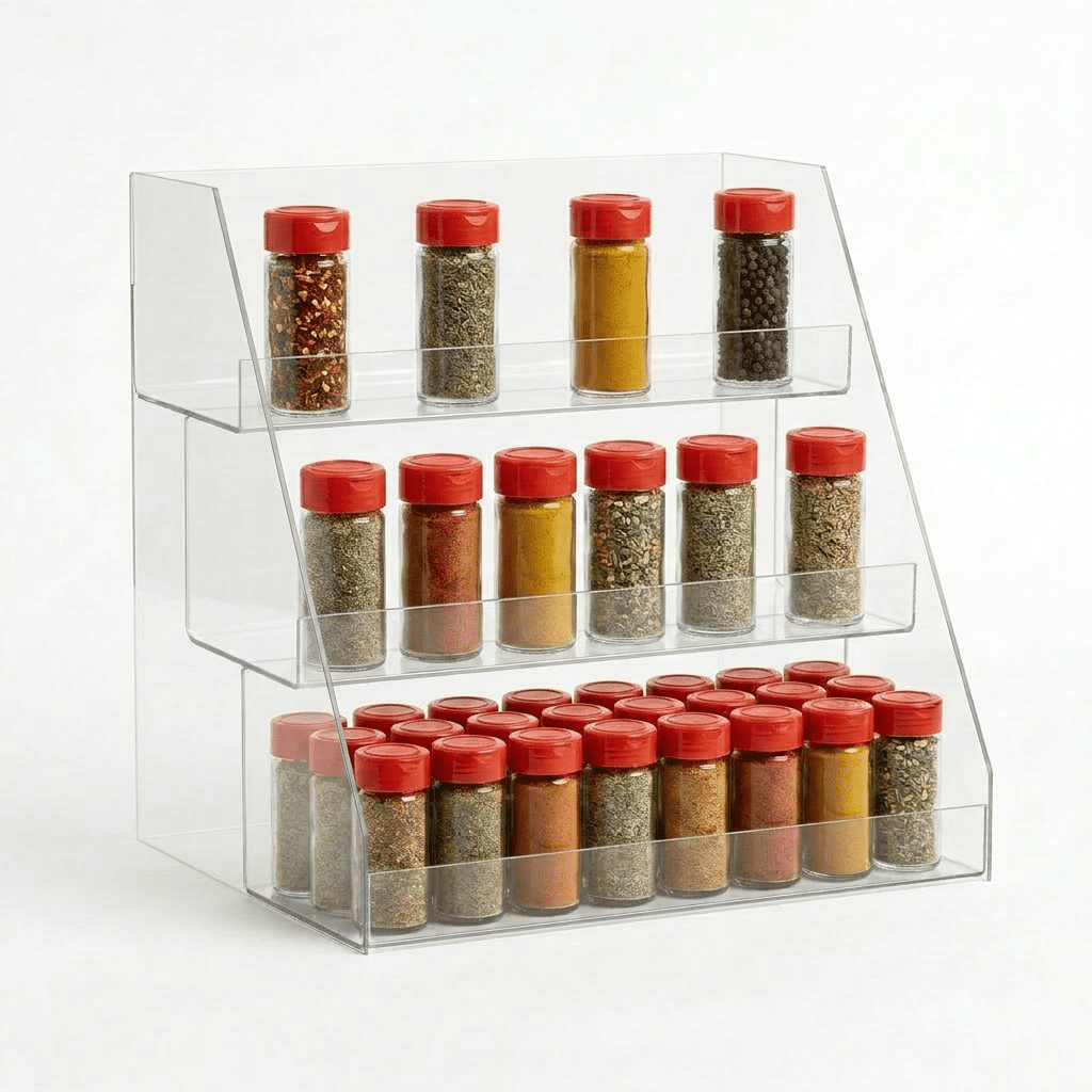 3 Tier Clear Acrylic Counter Top Display (2) 3 Tier Clear Acrylic Counter Top Display (2)